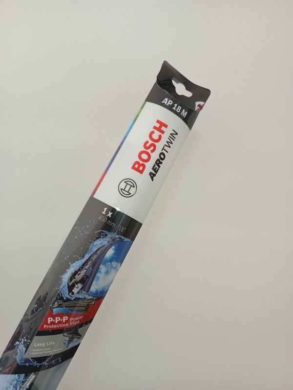 Escobillas BOSCH ¨AERO TWIN¨ 450mm / 18" AP 18 M  x 1 unidad