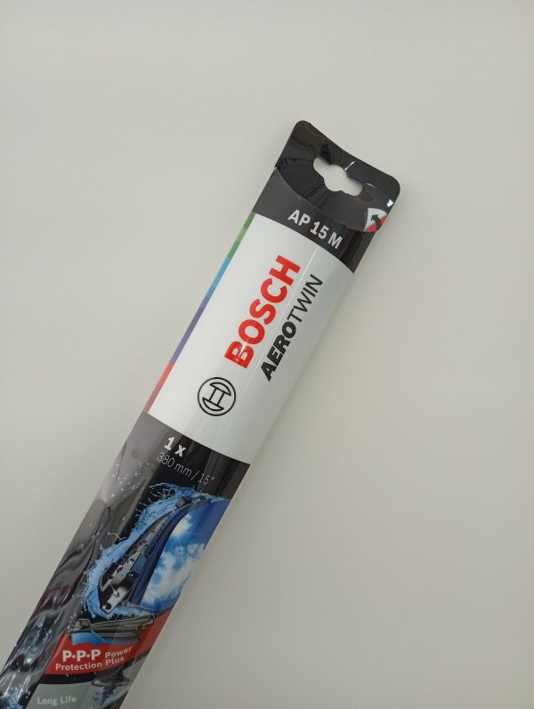 Escobillas BOSCH ¨AERO TWIN¨ 380mm / 15" AP 15 M  x 1 unidad